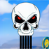Free shipping 2023 new Weifang net red skull size kite children breeze easy to fly handheld line roulette adult special