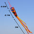 Free shipping Tassel wind tube hot cut process does not fly edge kaleidoscope colorful kite tail long tail 2023 new accessories