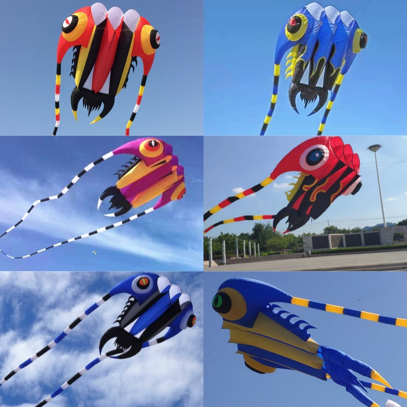 free shipping new trilobites kite flying weifang big soft kite reel for adults kites inflatable octopus kite walk in sky ikite