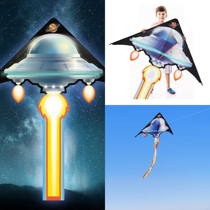 Free Shipping ufo kites children kites flying toys for kids kites string line outdoor kites factory inflatable toys parplan