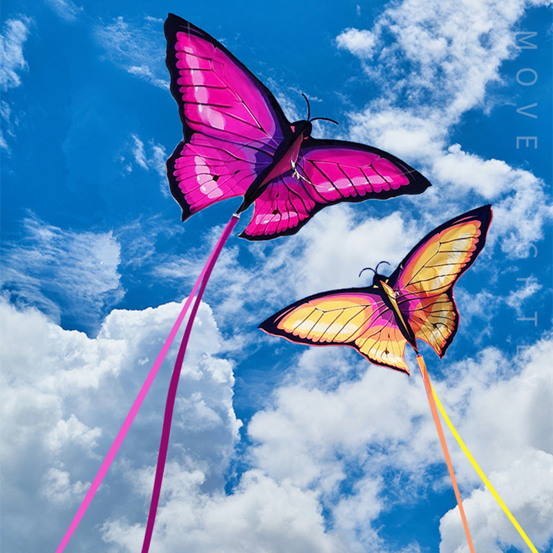 free shipping new butterfly kite flying toys for children kites and rays and lines wind kites line reel volantines Parachute