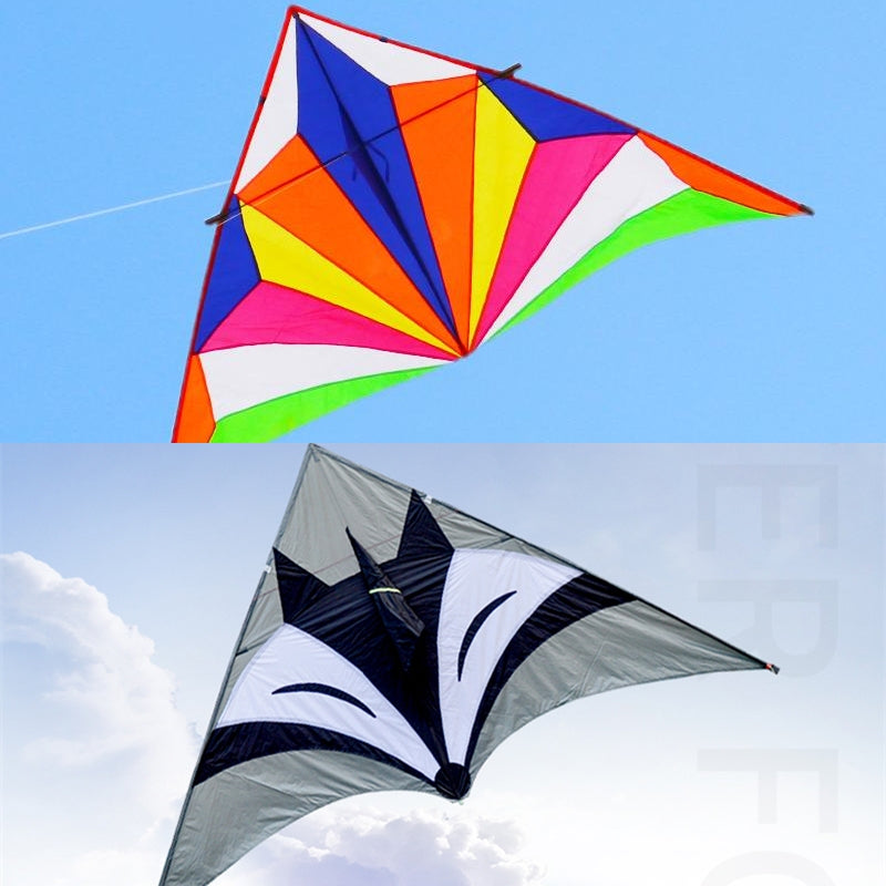 free shipping large fox kites for adults delta kite flying outdoor sports kites ripstop nylon fabric parachute kite lightweight