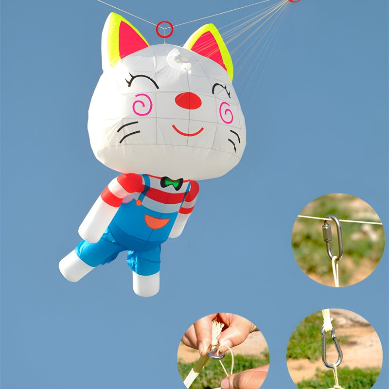 free shipping 3d inflatable kites pendant large cat kite windsock soft kites cartoon children kite factory ikite fly weifang new