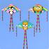 free shipping new toys children kites flying outdoor beach kites cartoon kite factory weifang kites line kids kites reel koi