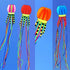free shipping 8m large jellyfish kites flying octopus kite reel ripstop nylon fabric kevlar line paragliding toys adults kites