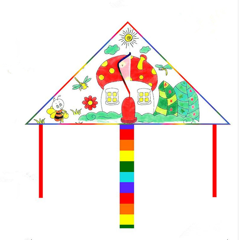 free shipping 100pcs/lot diy kite blank kite line diamond kite toys for children kites factory painting kite educational kites