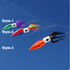 Free Shipping 3m Squid Kite Line Laundry Pendant Soft Inflatable Show Kite for Kite Festival Best 30D Ripstop Nylon Fabric with Bag