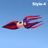 Free Shipping 3m Squid Kite Line Laundry Pendant Soft Inflatable Show Kite for Kite Festival Best 30D Ripstop Nylon Fabric with Bag