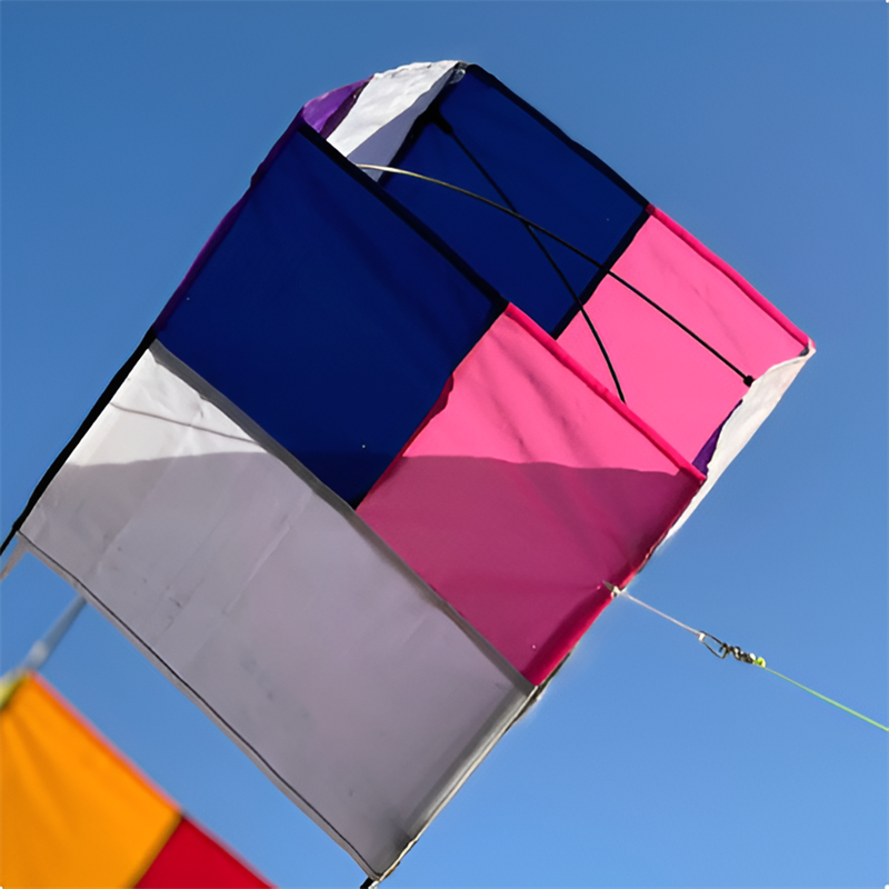 Free Shipping Traditional 3D Box Kite 85cm*30cm For Kids Easy to Fly Fun Toys Sports Outdoor Adults Beginners With Handle & 100m Line