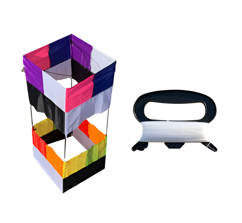 Free Shipping Traditional 3D Box Kite 85cm*30cm For Kids Easy to Fly Fun Toys Sports Outdoor Adults Beginners With Handle & 100m Line