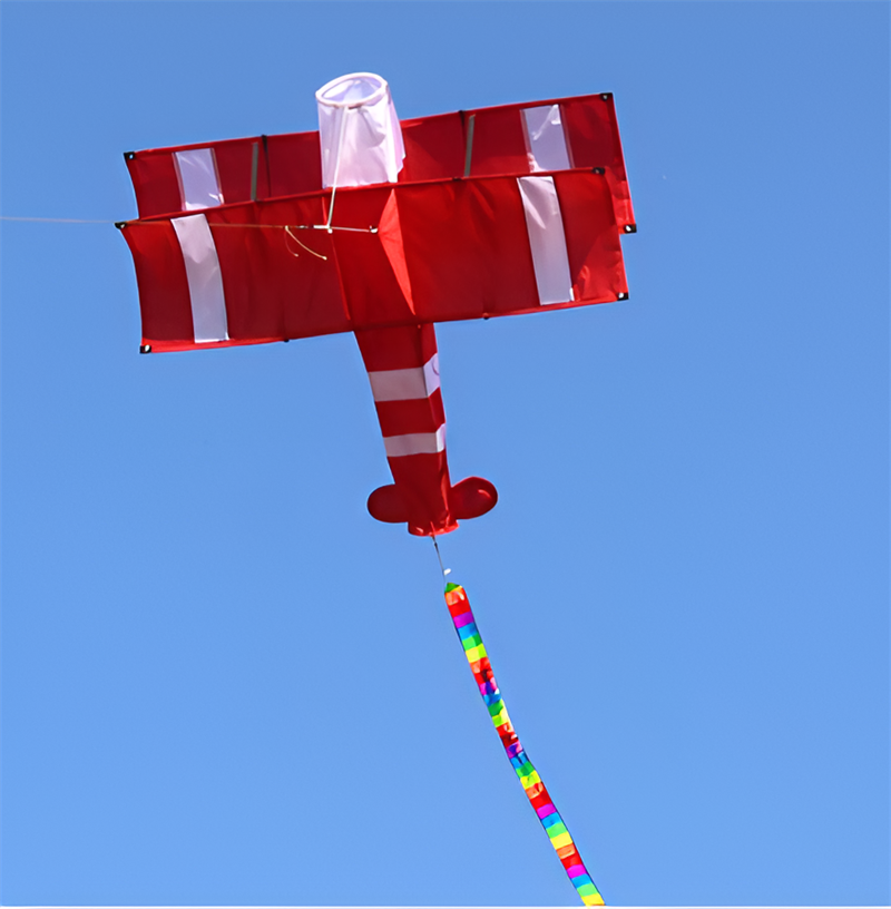 Free Shipping New High Quality 3D Single Line Red Plane Kite Sports Beach With Handle and String Easy to Fly Factory Outlet
