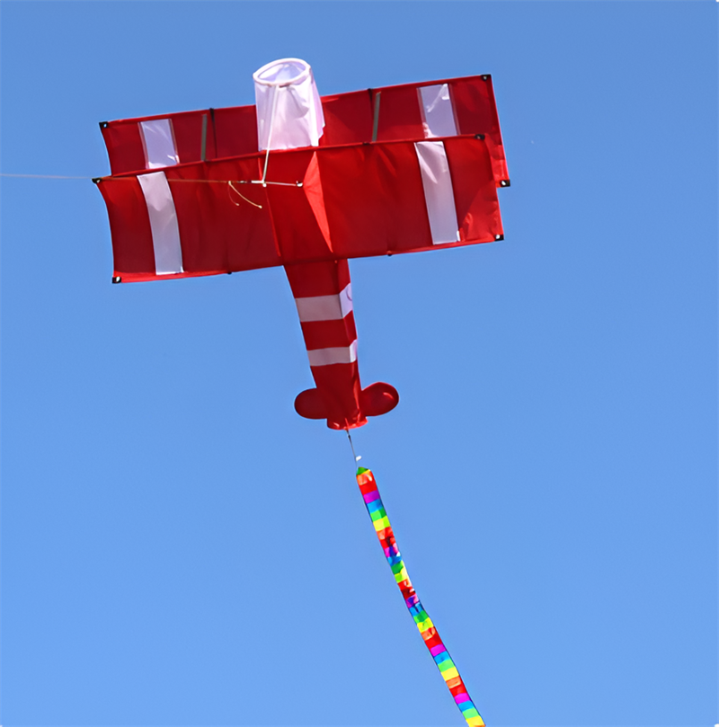Free Shipping New High Quality 3D Single Line Red Plane Kite Sports Beach With Handle and String Easy to Fly Factory Outlet