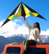 Free shipping 2023 new Weifang rainbow stunt size kite children breeze easy to fly rotatable adult special wheel