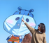 2023 new Weifang dorky hippo size kite children breeze easy to fly handheld line roulette adult special