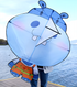 2023 new Weifang dorky hippo size kite children breeze easy to fly handheld line roulette adult special