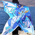 2023 new Weifang net red ice dragon size kite children breeze easy to fly handheld line roulette adult special