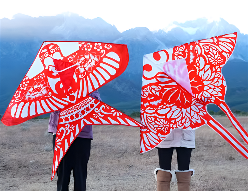 Free shipping 2023 new Weifang net red butterfly size kites for children breeze easy to fly handheld line roulette adults only