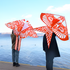 Free shipping 2023 new Weifang net red butterfly size kites for children breeze easy to fly handheld line roulette adults only