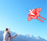 Free shipping 2023 new Weifang net red butterfly size kites for children breeze easy to fly handheld line roulette adults only
