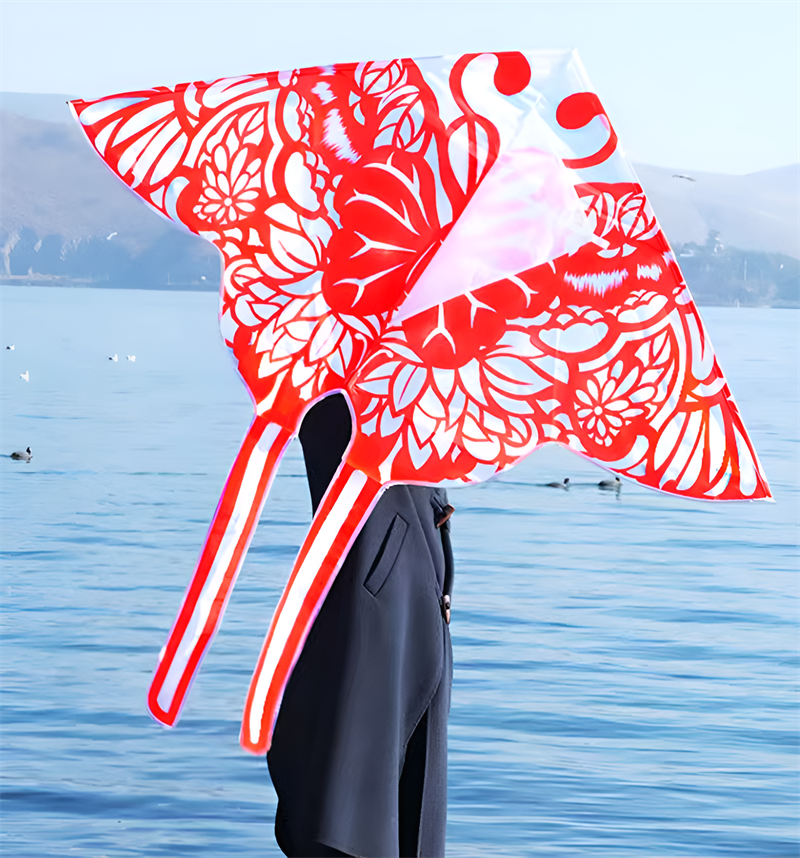 Free shipping 2023 new Weifang net red butterfly size kites for children breeze easy to fly handheld line roulette adults only