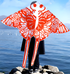Free shipping 2023 new Weifang net red butterfly size kites for children breeze easy to fly handheld line roulette adults only