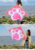 Free shipping 2023 new Weifang love cat claw size kite children breeze easy to fly handheld line roulette adult special