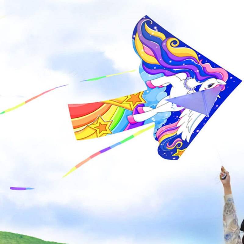 Free shipping 2023 new Weifang net red soldiers white horse size kite children breeze easy to fly handheld line roulette adult special