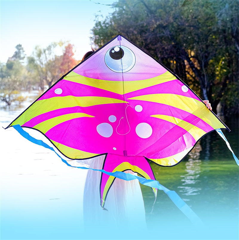 Free shipping 2023 new Weifang net red fish swallow size kite children breeze easy to fly handheld line roulette adult special