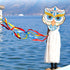 Free shipping 2023 New Weifang Owl large and small kites for children breeze easy to fly handheld line roulette for adults