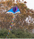 Free shipping 2023 new Weifang net red long tail size kite children breeze easy to fly handheld line roulette adult special
