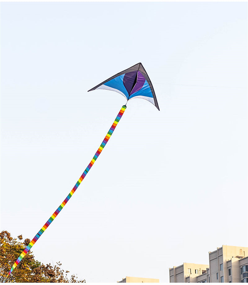 Free shipping 2023 new Weifang net red long tail size kite children breeze easy to fly handheld line roulette adult special