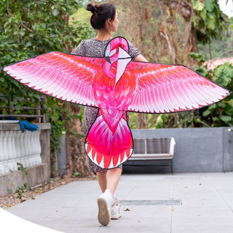 Free shipping 2023 new Weifang flamingo large and small kites for children breeze easy to fly handheld line roulette adults only