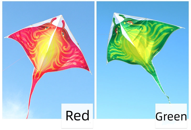 Free shipping 2023 new Weifang Devilfish large and small kites for children breeze easy to fly handheld line roulette for adults