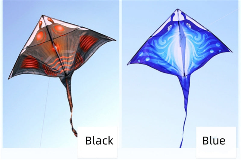 Free shipping 2023 new Weifang Devilfish large and small kites for children breeze easy to fly handheld line roulette for adults
