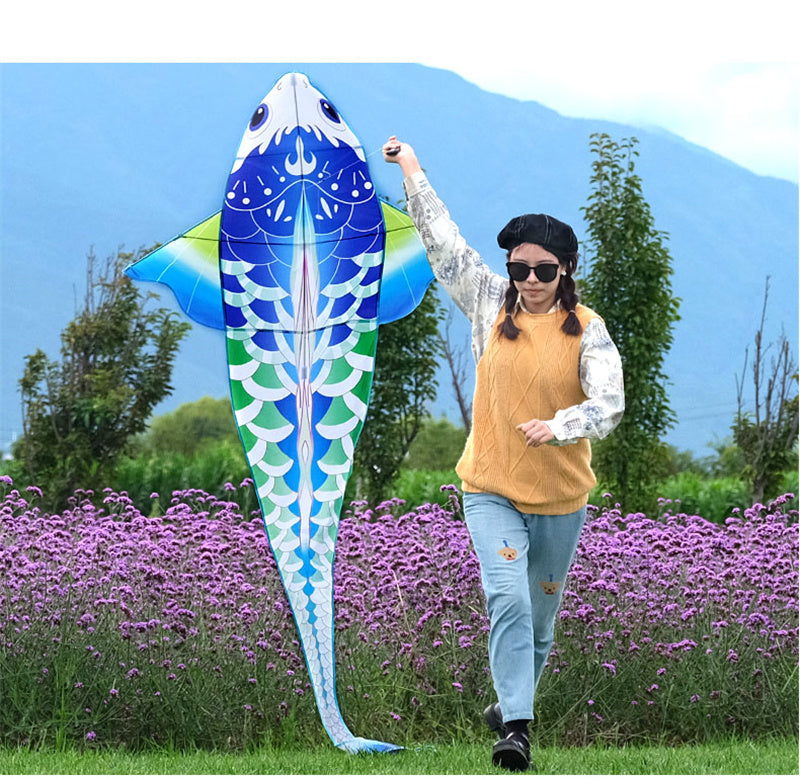 Free shipping 2023 new Weifang carp goldfish size kite children breeze easy to fly handheld line roulette adult special