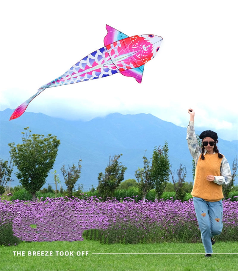 Free shipping 2023 new Weifang carp goldfish size kite children breeze easy to fly handheld line roulette adult special