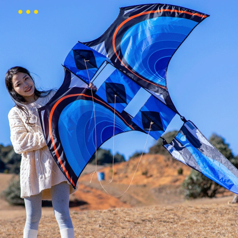 Free shipping 2023 New Weifang Terminator Size Kite Children Breeze Easy Fly Handheld Line Roulette Adults Only