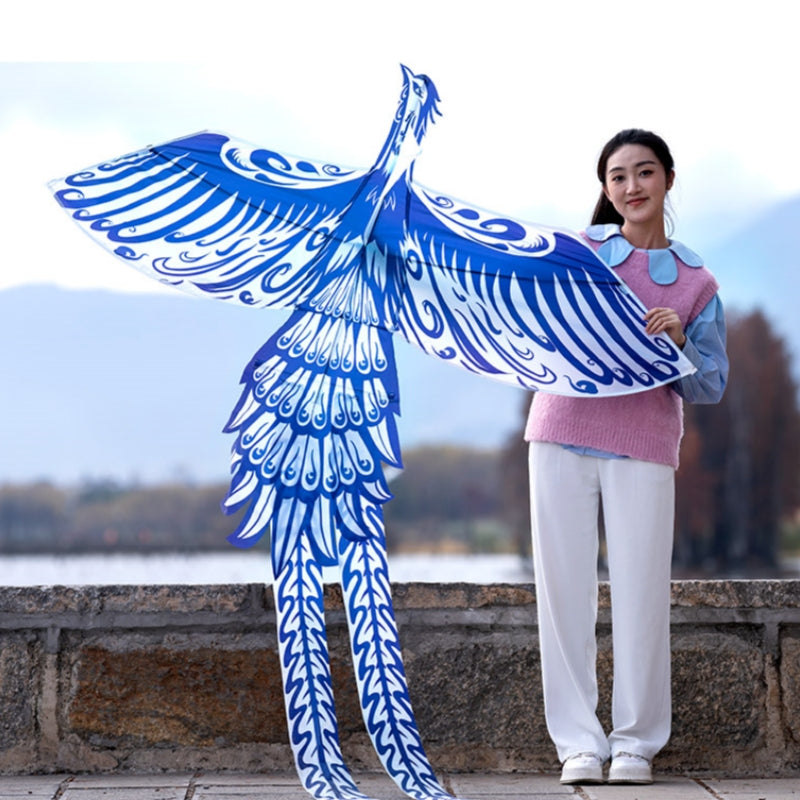 Free shipping 2023 new Weifang net red celadon size kite children breeze easy to fly handheld roulette adult special