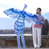 Free shipping 2023 new Weifang net red celadon size kite children breeze easy to fly handheld roulette adult special