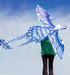 Free shipping 2023 new Weifang net red celadon size kite children breeze easy to fly handheld roulette adult special