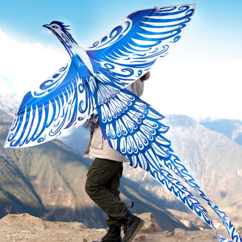 Free shipping 2023 new Weifang net red celadon size kite children breeze easy to fly handheld roulette adult special
