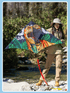 Free shipping 2023 new Weifang net red Tyrannosaurus Rex velociraptor size kite children breeze easy to fly handheld roulette adult special