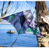 Free shipping 2023 new Weifang net red Tyrannosaurus Rex velociraptor size kite children breeze easy to fly handheld roulette adult special