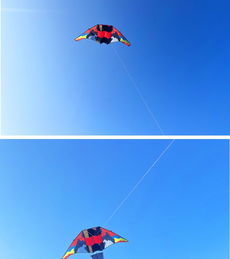 Free shipping 2023 new large glider kites adult special breeze easy to fly long tail high-grade net red wholesale resin bar