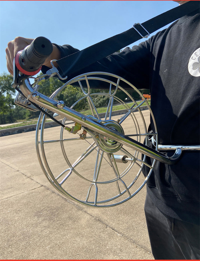 Free shipping 2023 Cool Xiang New Stainless Steel Backstrap Free shipping Wheel Kite Line Wheel with Brake Large Adult Professional Silent Spools