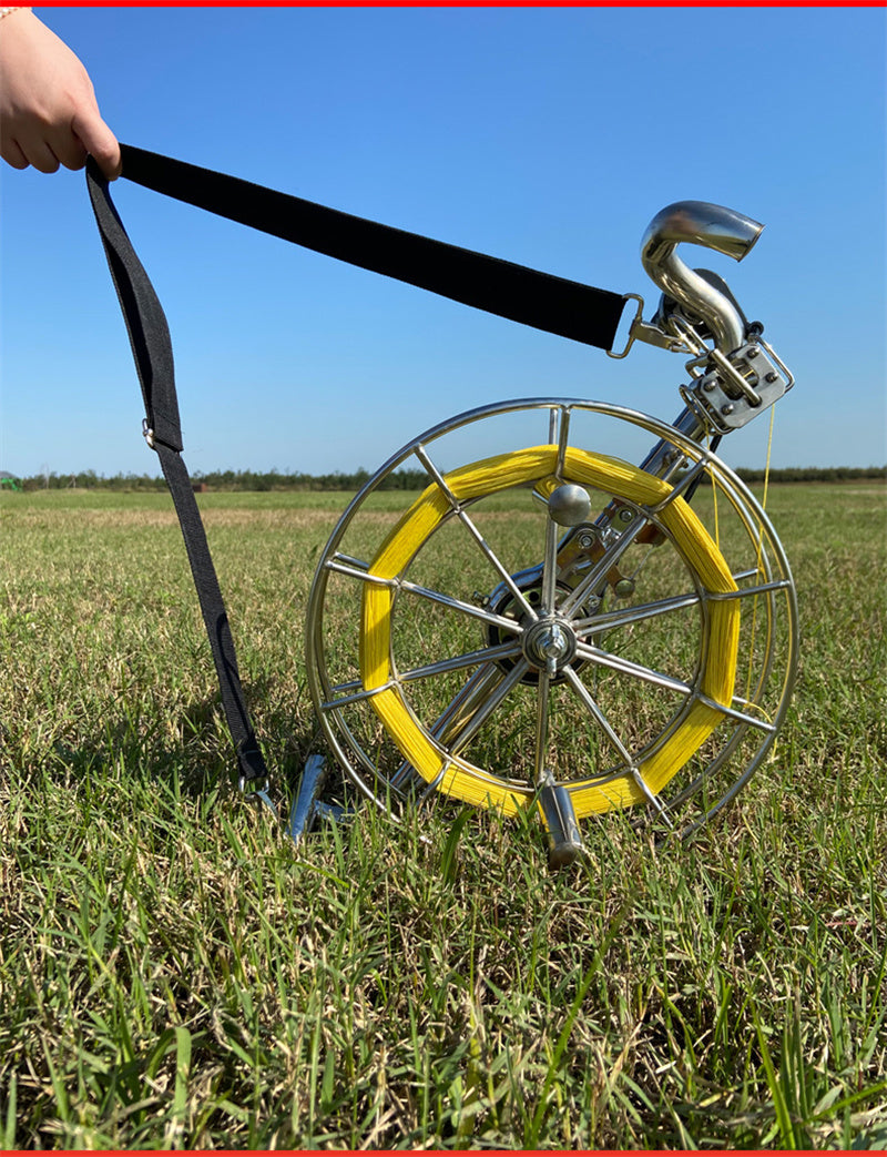 Free shipping 2023 Cool Xiang New Stainless Steel Backstrap Free shipping Wheel Kite Line Wheel with Brake Large Adult Professional Silent Spools