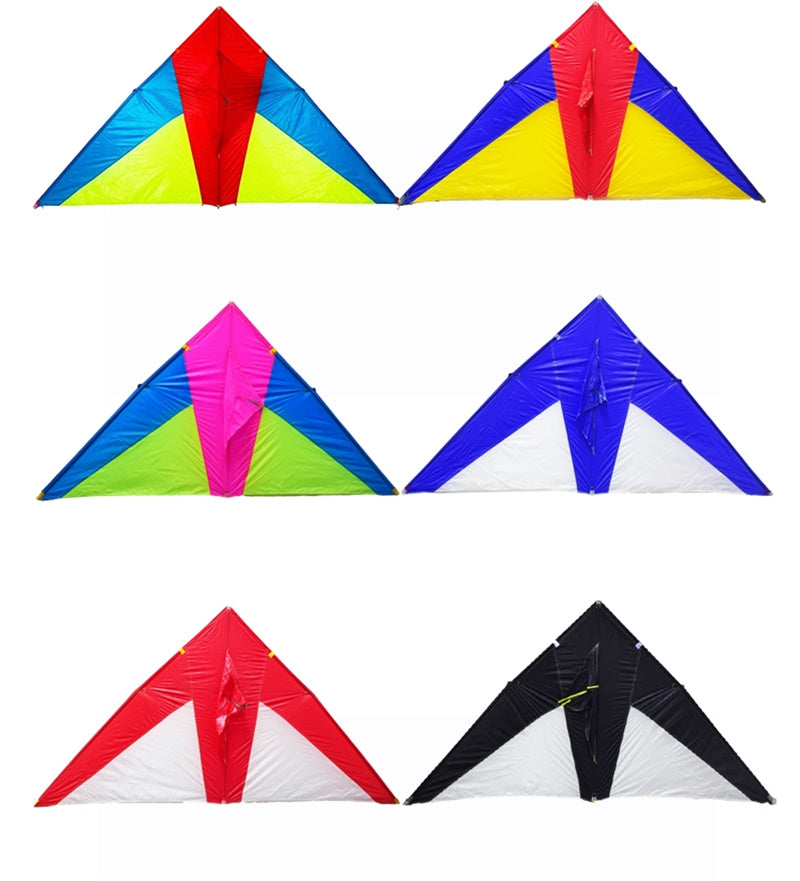 Free shipping 2023 new Wang foreign-accented Weifang kite large triangle umbrella cloth carbon rod adult breeze good flying beginner