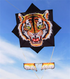 Free shipping 2023 new bull air rushing sky bull head tiger head gossip large adult long tail kite line wheel anti-gale good flying