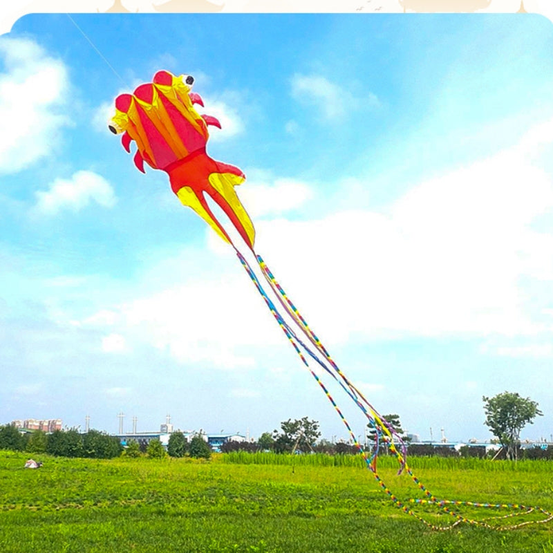 Free shipping Weifang soft goldfish kite new style 3D stereoscopic net red long tail good fly adults special high-grade large kites