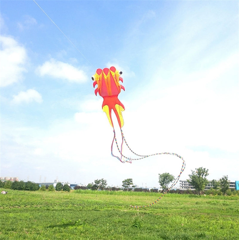 Free shipping Weifang soft goldfish kite new style 3D stereoscopic net red long tail good fly adults special high-grade large kites
